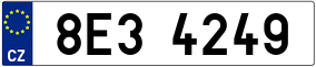 Trailer License Plate